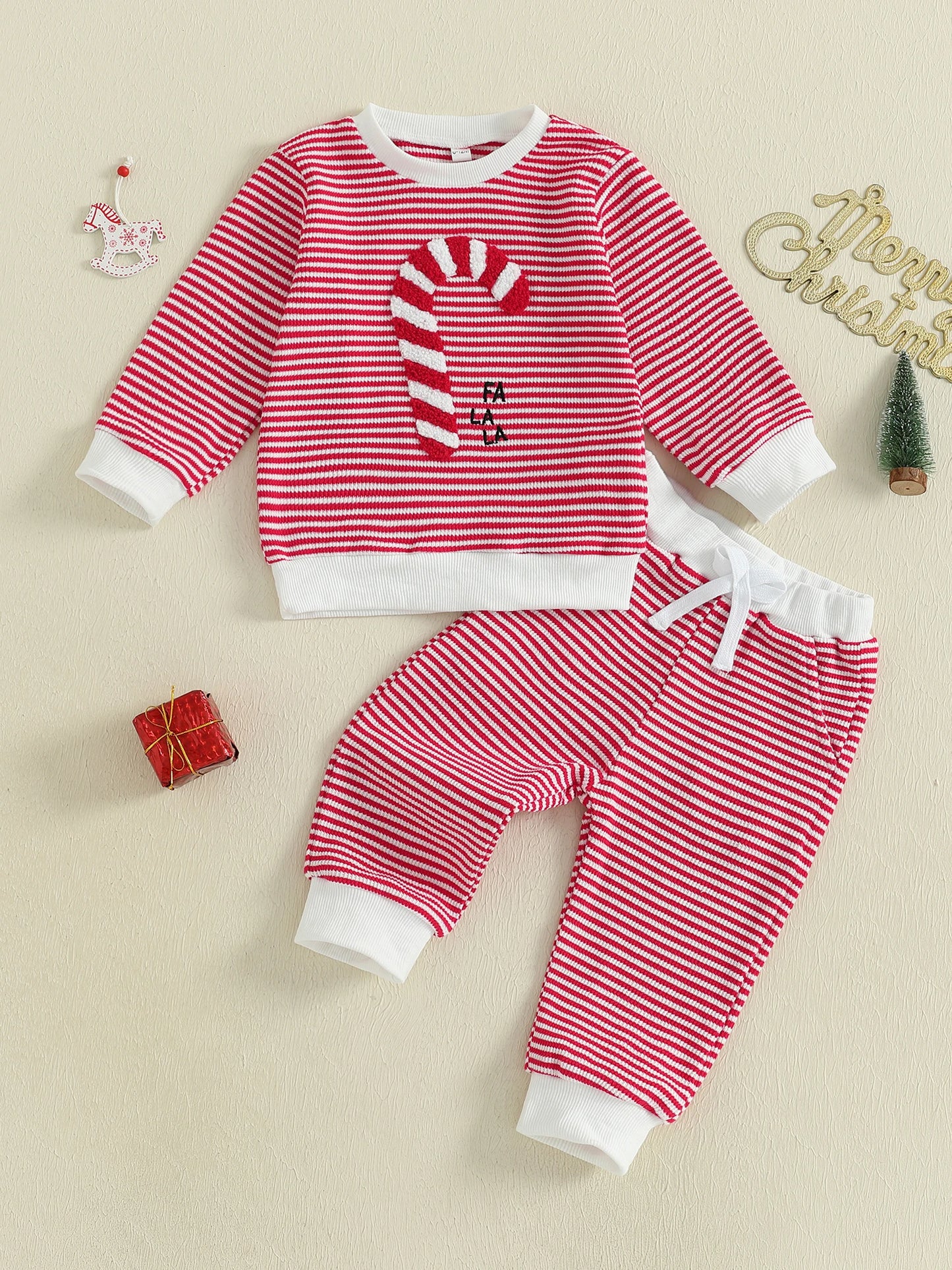 Baby Girls Christmas Outfits Reindeer Print Ruffle Top and Leggings 2Pcs Clothes Set with Bow Headband for Toddler Kids